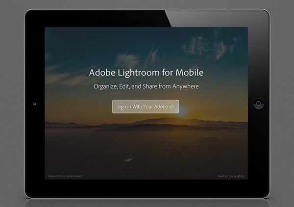 Lightroom для iPad 1