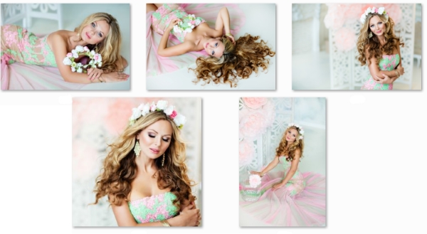 Красивая девушка с цветочным венком2