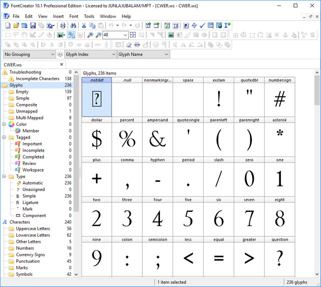 FontCreator Professional Edition 10.1