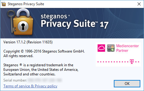 Steganos Privacy Suite 17.1.2 Revision 11635