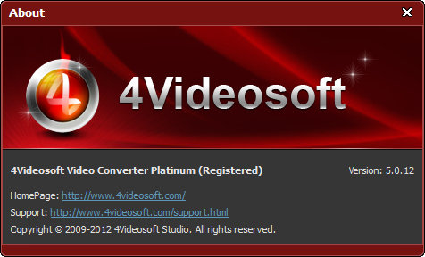4Videosoft Video Converter Platinum 5.0.12