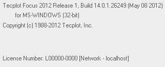 Tecplot Focus 2012 R1 14.0.1.26249