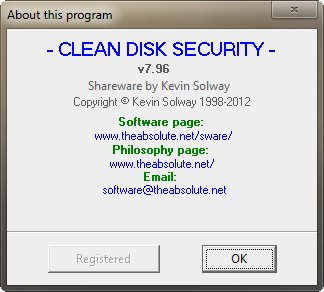 Clean Disk Security 7.96
