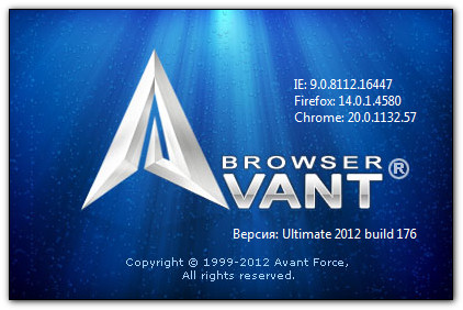 Avant Browser 2012 Build 176