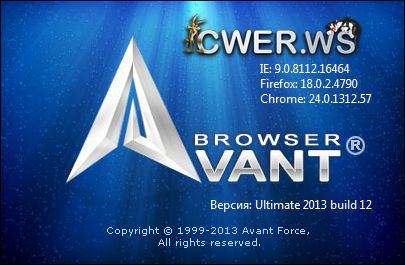 Avant Browser 2013 Build 12