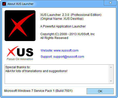 XUS Launcher 2.3.0