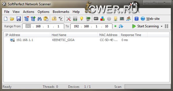 SoftPerfect Network Scanner 5