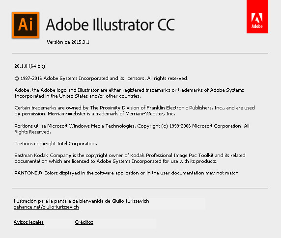 Adobe Illustrator CC 2015.3 20.1